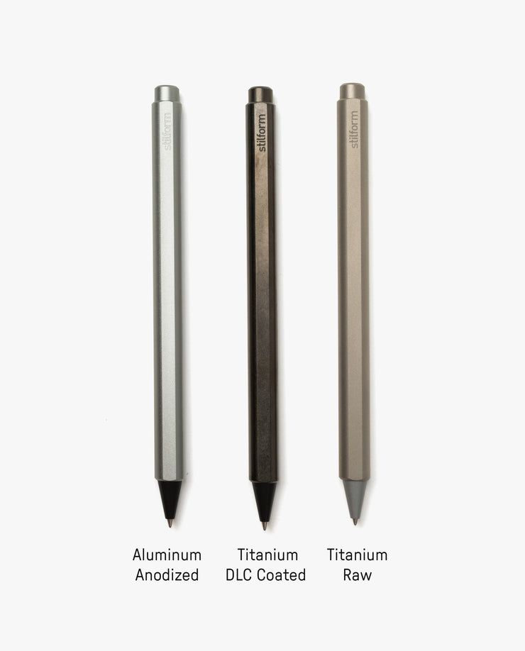 Stilform FLOW Rollerball Pen (Titanium - Raw)