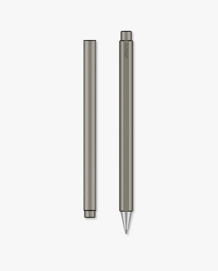 Stilform FLOW Rollerball Pen (Titanium - Raw)