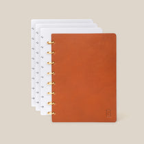 Discbound Heirloom Journal Bundle (Tan Leather - Standard 6