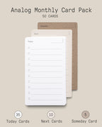 Analog Travel Case + 3 Card Packs (Walnut) Analog Ugmonk