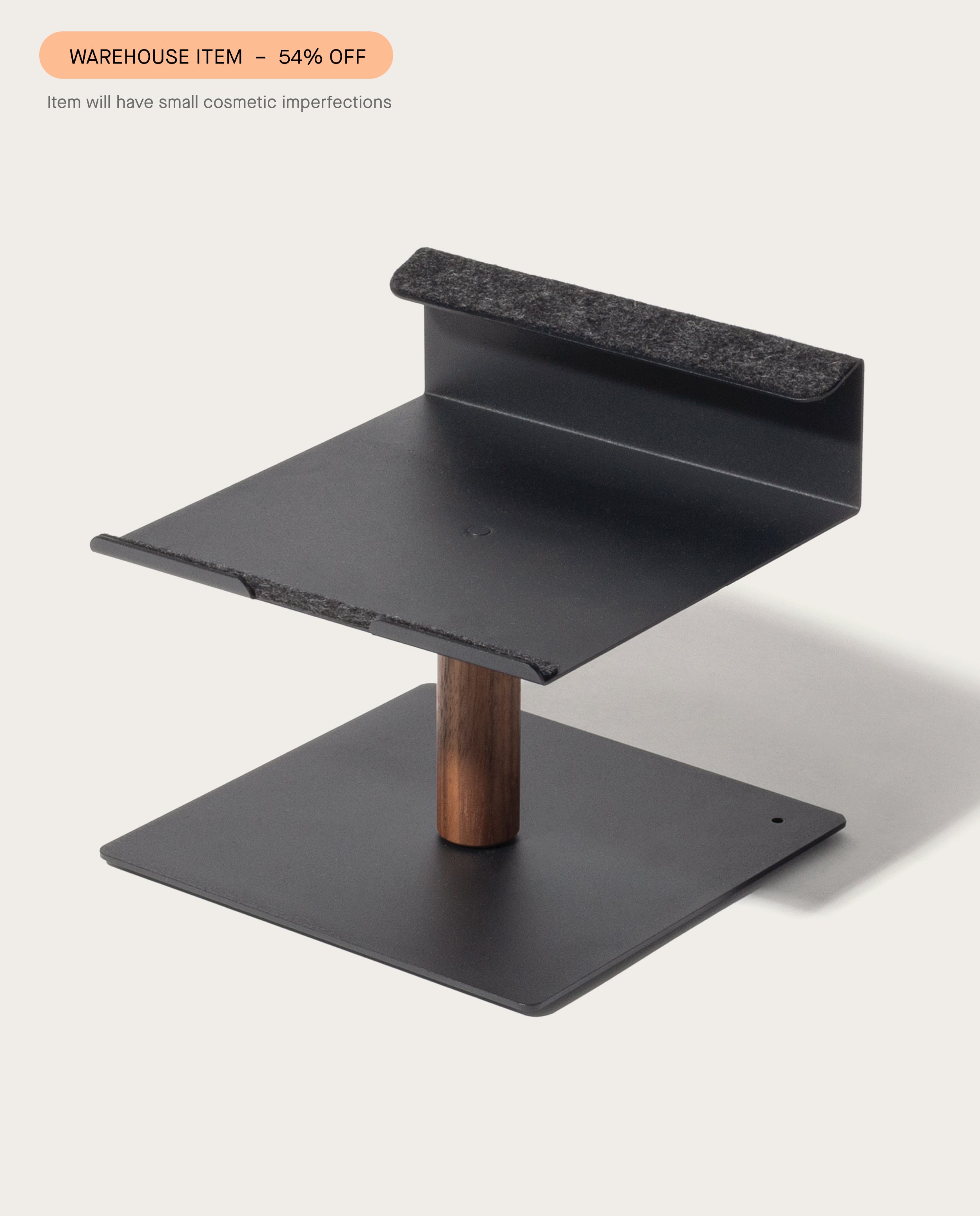 Warehouse Item - Gather Laptop Stand (Black/Walnut) Warehouse Ugmonk