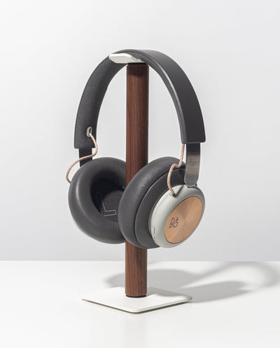 Gather Headphone Stand (1x1 - White/Walnut)