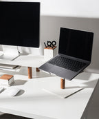 Warehouse Item - Gather Laptop Stand (White/Walnut) Gather Ugmonk