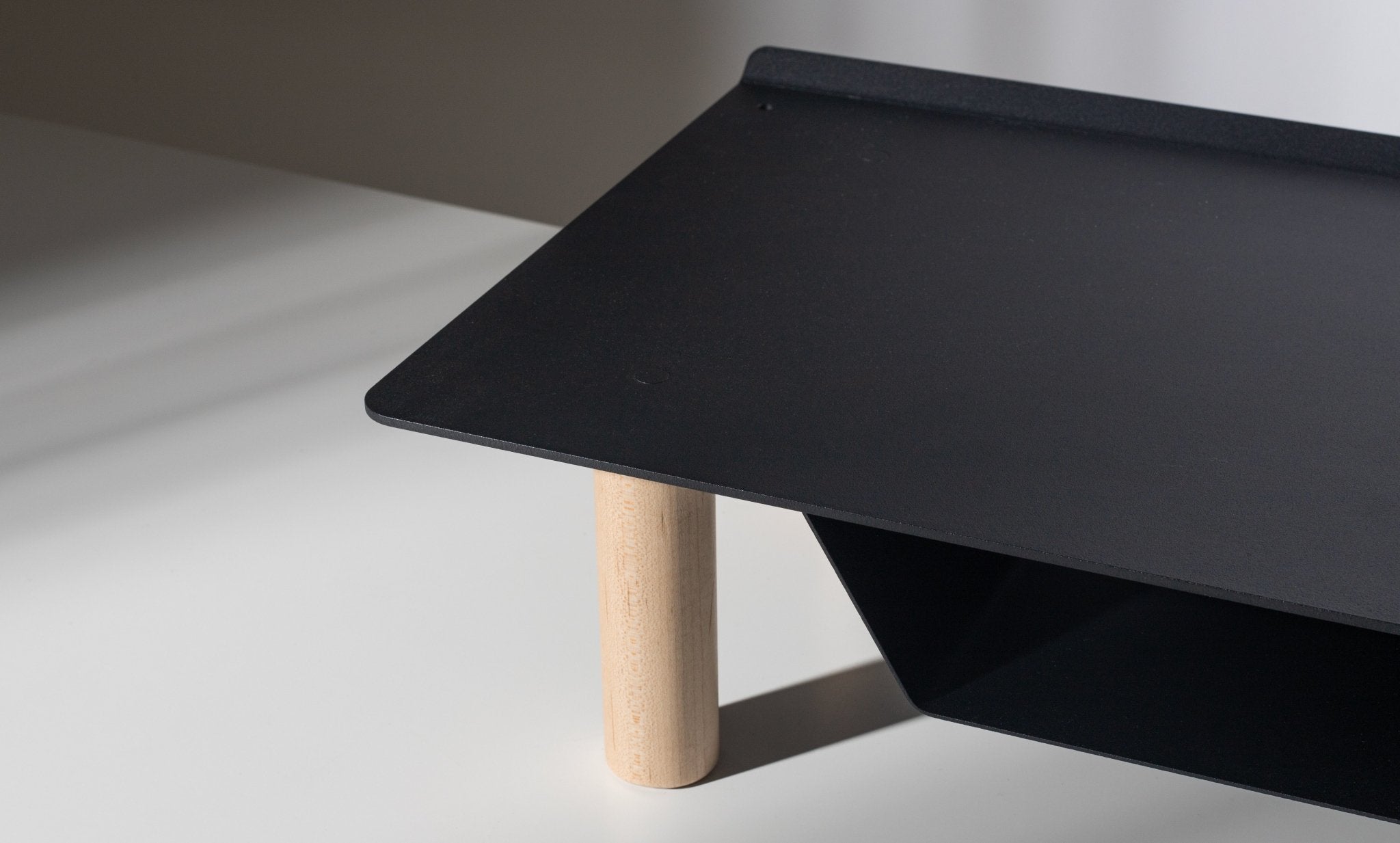 Gather Small Monitor Stand (Black/Maple)