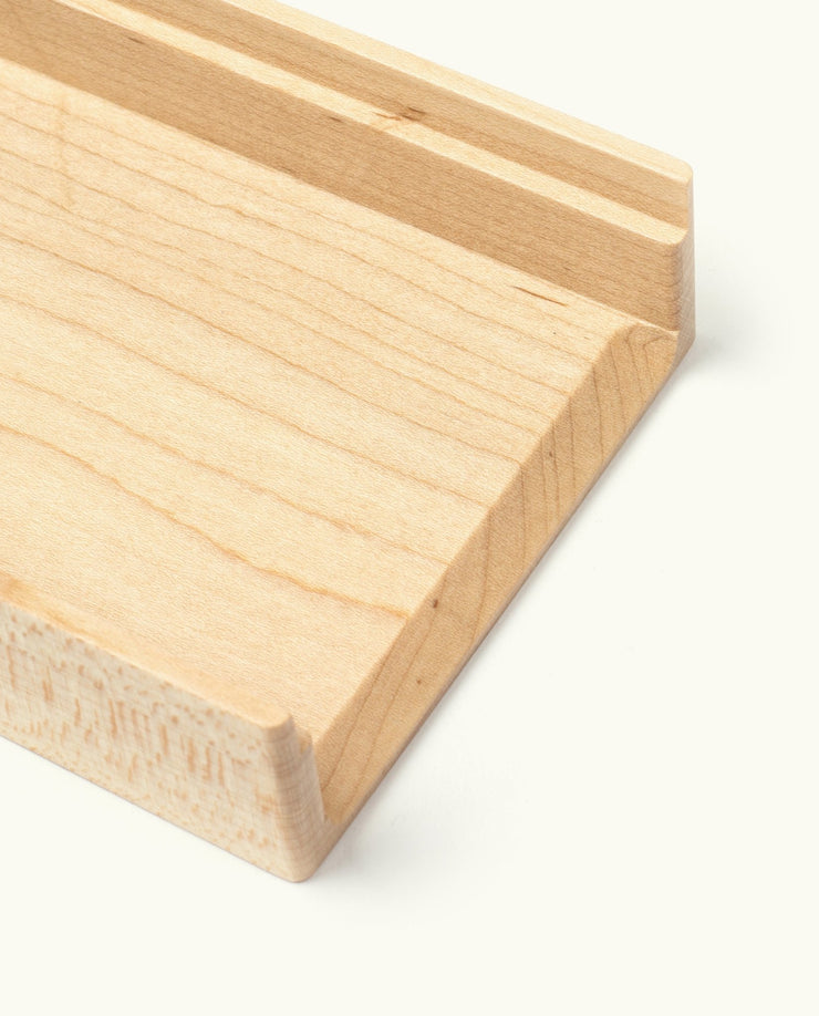 Analog Wood Card Holder (Maple)