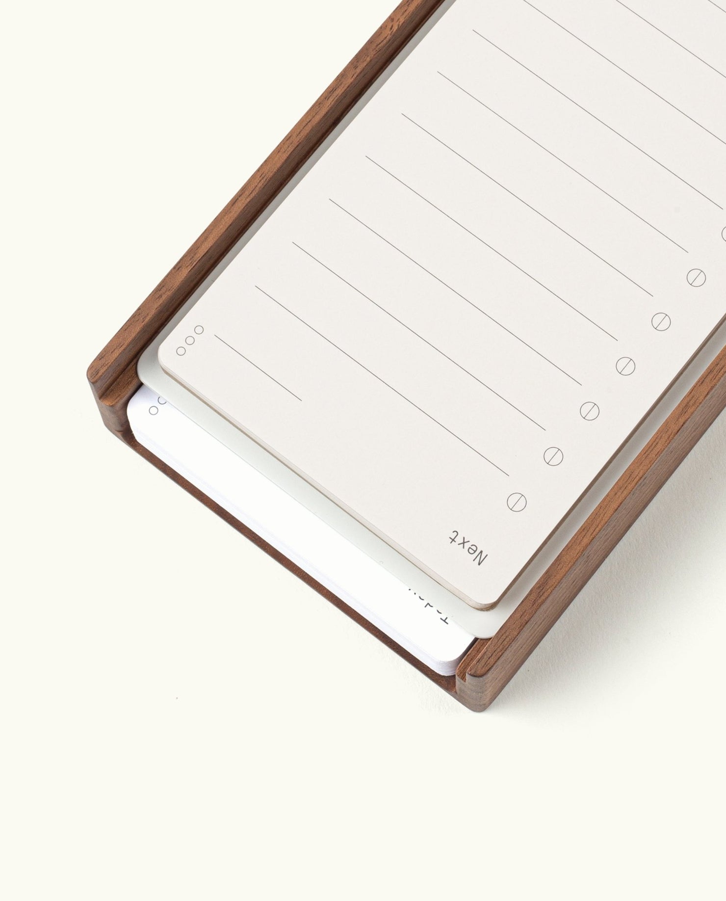 Analog Wood Card Holder (Walnut) Ugmonk