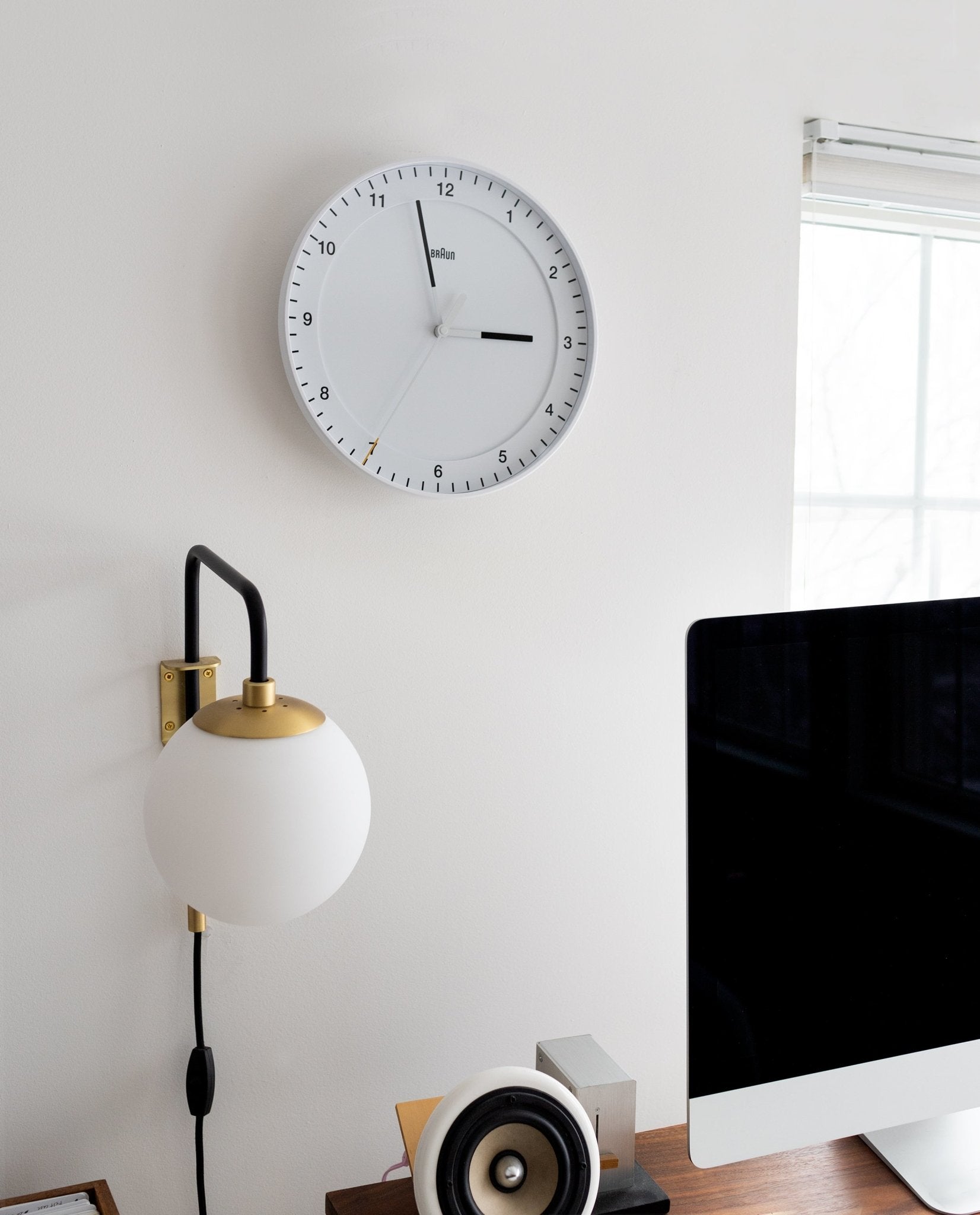 Braun Wall Clock (White) – Ugmonk