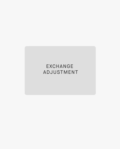 Exchange Adjustment