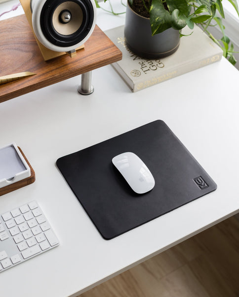 Premium Leather Mousepad XL (Ugmonk Logo - Black)