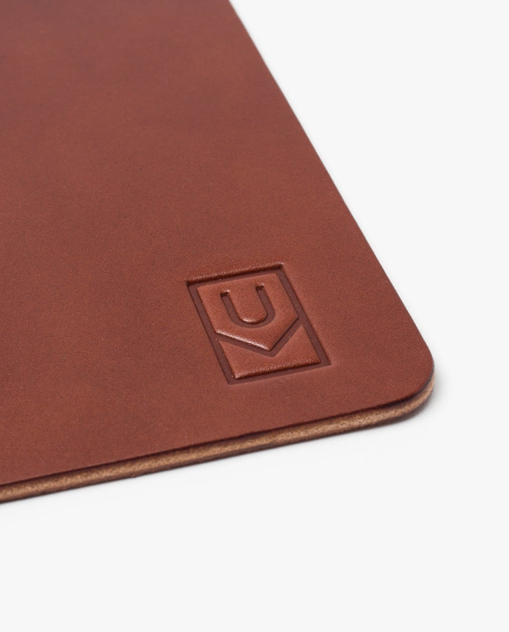 Premium Leather Mousepad (Ugmonk Logo - Brown)