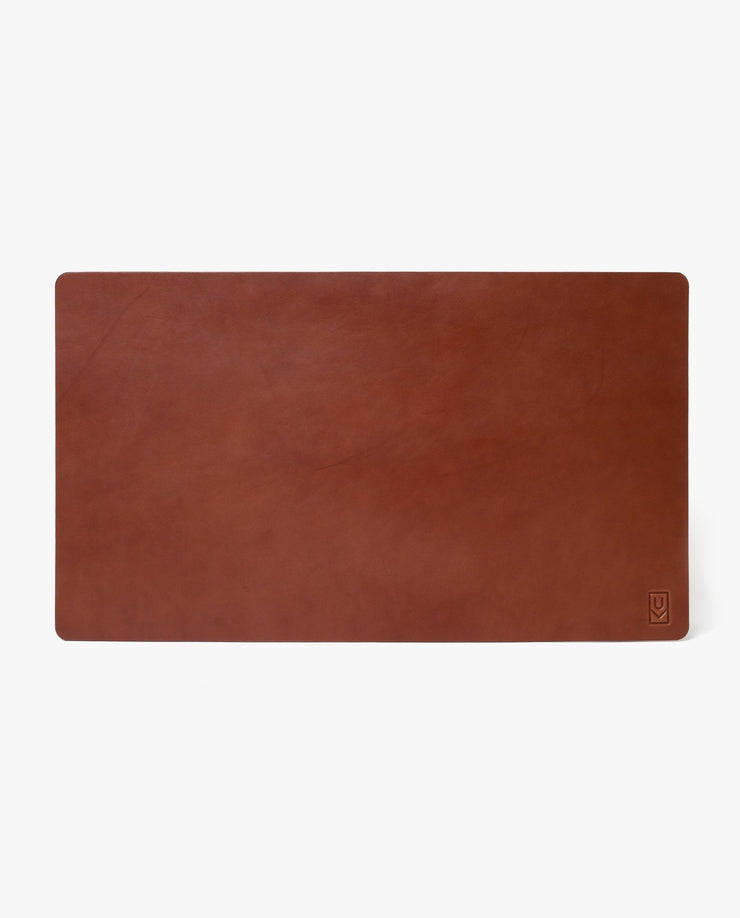 Room & Board | Modern Callahan Leather Deskmat in Cognac Brown