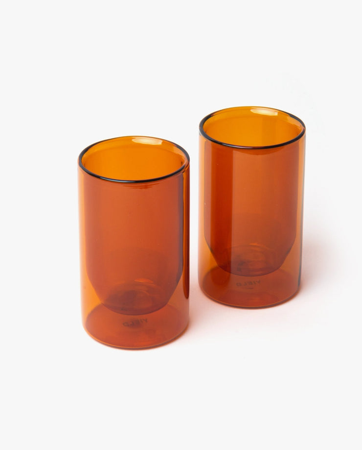 Set of 2 double-wall glasses