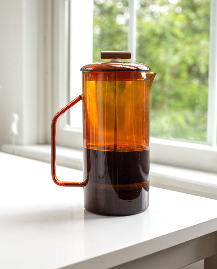 Amber Glass French Press by Yield
