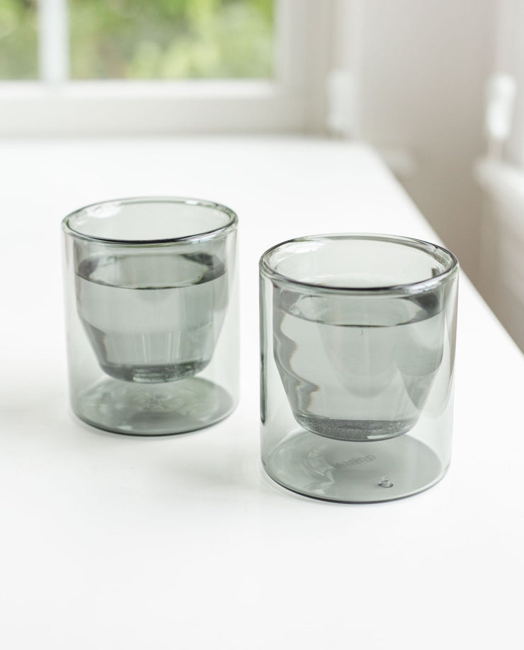 Yield 6oz Double Wall Glasses (Gray - Set of 2)